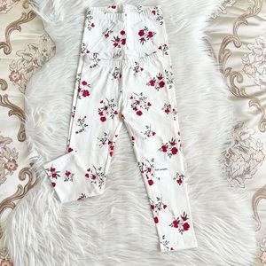 Old Navy Girls Floral Full Length Leggings NWT 5
